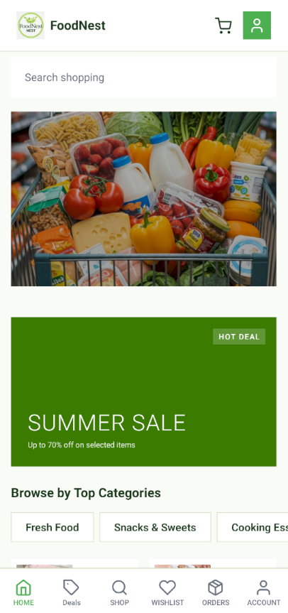 Food & Grocery mockup