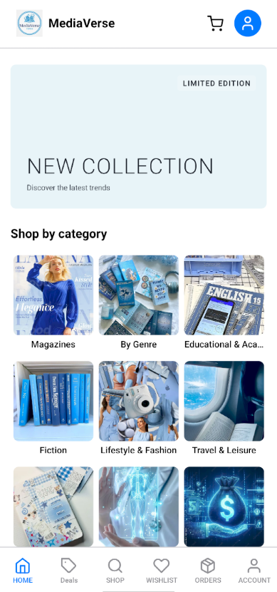 Books & Media mockup